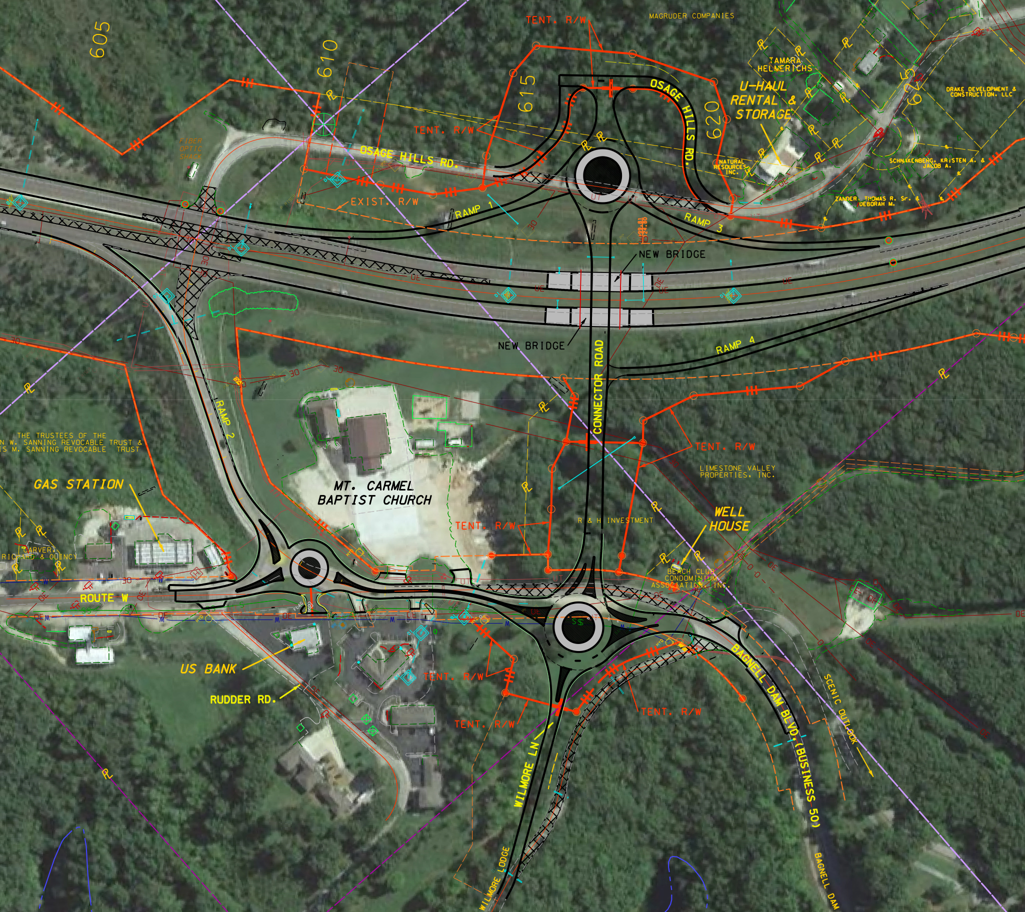 Highway 54 Missouri Map New Highway 54 Interchange Map Guides The Way - City Of Lake Ozark